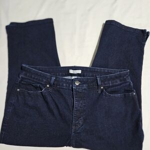 Croft & Barrow Dark Indigo Straight Capris